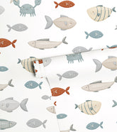LOTAN - Papier peint enfant - Balade en mer, les poissons