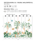 YATSUNI - Papier peint panoramique - Animaux de la jungle