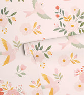 ALYSSE - Papier peint fleurs et oiseaux