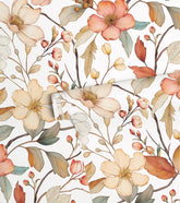 LOUISON - Papier peint fleurs d'automne