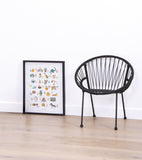 OLD SCHOOL - Affiche enfant - Abécédaire animaux et objets