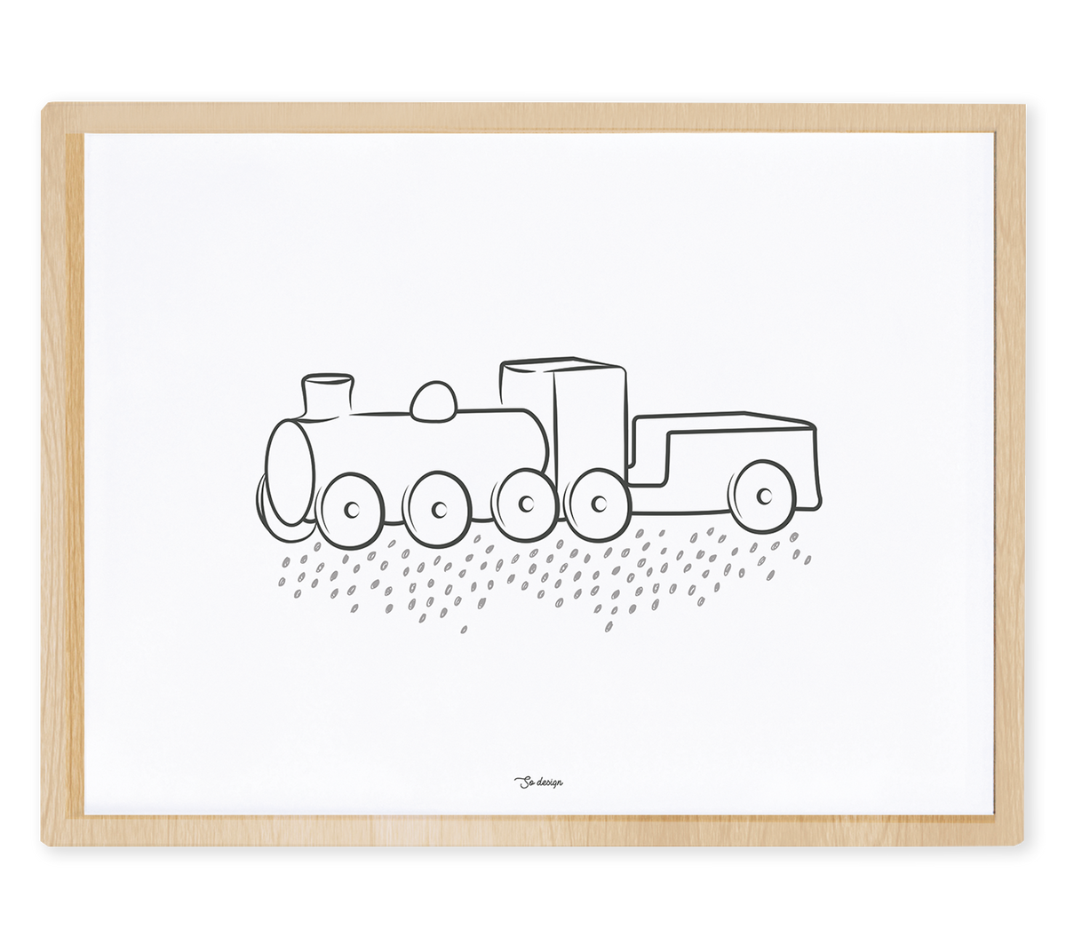 WILD WEST - Affiche enfant - Locomotive