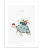 LOTAN - Affiche enfant - La tortue