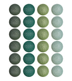 Guirlande lumineuse 24 boules de coton (vert) - Éclairage décoratif intérieur