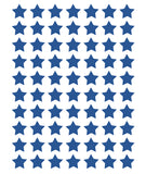 MINIMA - Stickers muraux - 70 Étoiles bleu roi