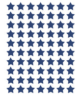 MINIMA - Stickers muraux - 70 Étoiles bleu foncé