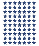 MINIMA - Stickers muraux - 70 Étoiles bleu foncé