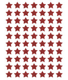 MINIMA - Stickers muraux - 70 Étoiles glitter rouge