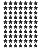 MINIMA - Stickers muraux - 70 Étoiles glitter noir