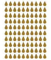 MINIMA - Stickers muraux - 100 gouttes or