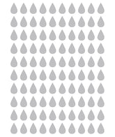 MINIMA - Stickers muraux - 100 gouttes gris