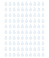 MINIMA - Stickers muraux - 100 gouttes bleu clair