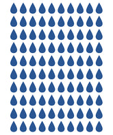 MINIMA - Stickers muraux - 100 gouttes bleu roi
