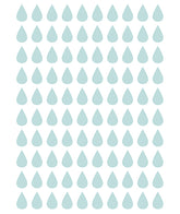MINIMA - Stickers muraux - 100 gouttes turquoise