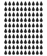 MINIMA - Stickers muraux - 100 gouttes glitter noir