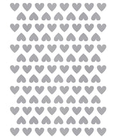 MINIMA - Stickers muraux - 98 coeurs argent