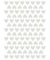 MINIMA - Stickers muraux - 98 coeurs gris clair