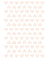 MINIMA - Stickers muraux - 98 coeurs rose clair