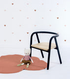 MINIMA - Stickers muraux - 98 coeurs argent