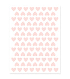 Stickers muraux cœurs rose clair