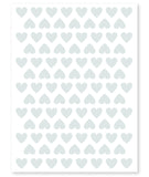 MINIMA - Stickers muraux - 98 coeurs