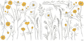 CHAMOMILE - Stickers muraux - Grandes fleurs de Camomille