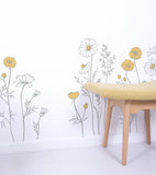 CHAMOMILE - Stickers muraux - Grandes fleurs de Camomille