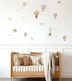 CLOUDY TALES - Stickers muraux - Montgolfières et animaux