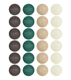 Guirlande lumineuse 24 boules de coton (vert, beige, marron) - Éclairage décoratif intérieur