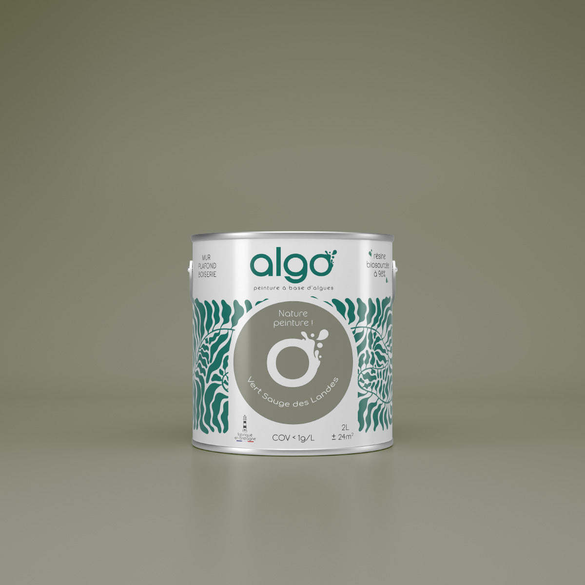 Peinture écologique Algo - Vert Sauge des Landes
