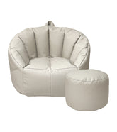 Fauteuil + repose pied enfant – Design ergonomique et pratique - gris