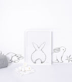 BUNNY - Stickers muraux - 3 lapins