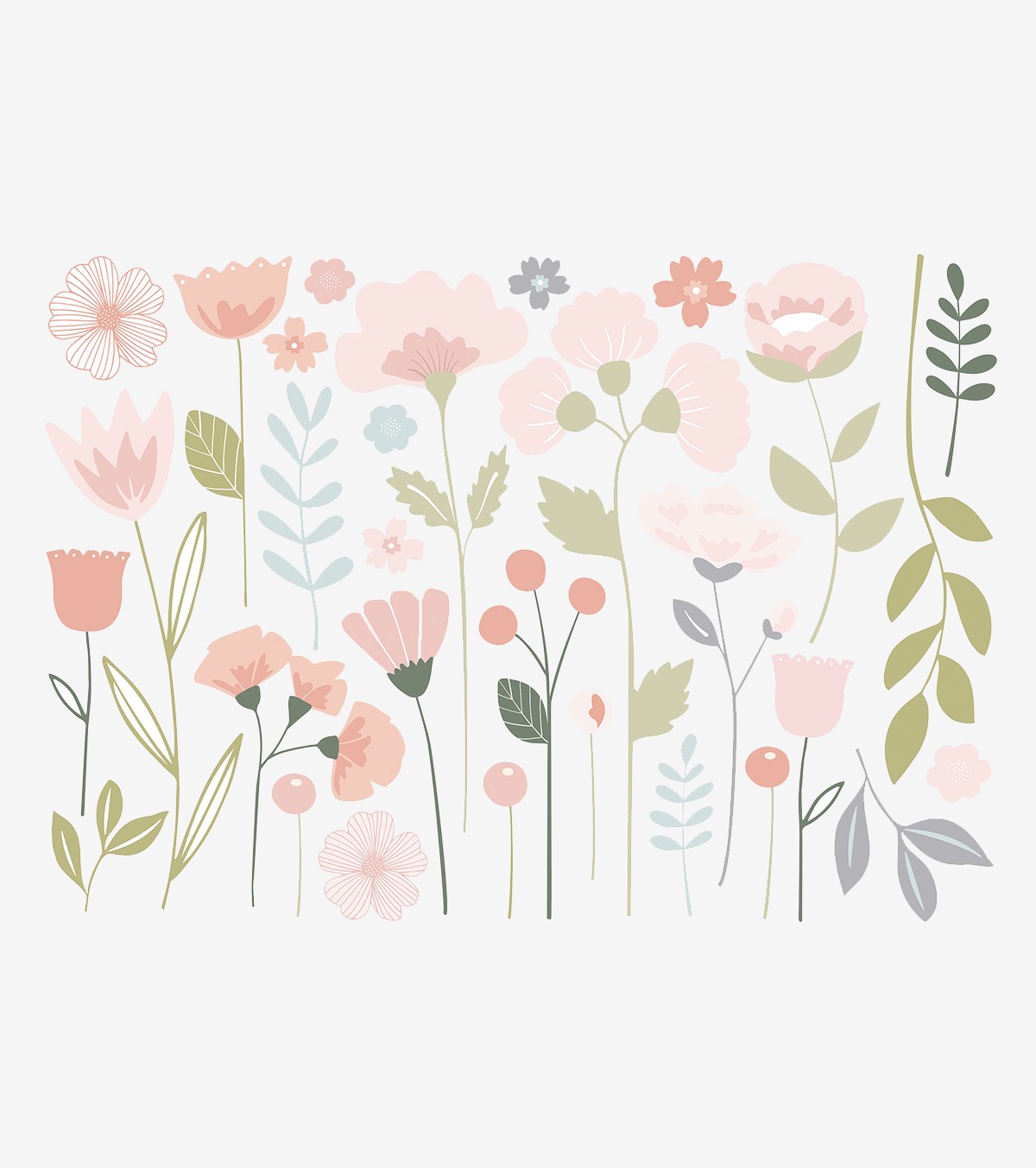 QUEYRAN - Grands stickers - Fleurs sauvages