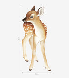 OH DEER - Grand sticker - Faon vintage