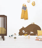 FOREST HAPPINESS - Grand sticker - Ours endormi