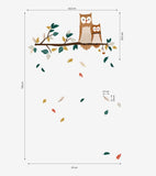 FOREST HAPPINESS - Stickers muraux - Famille chouettes