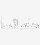 DINOSAURUS - Stickers muraux - Dinosaures et végétaux