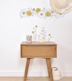 CHAMOMILE - Grand sticker - Tresse de fleurs (camomille)