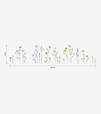 CHAMOMILE - Stickers muraux - Grandes fleurs de Camomille
