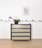 Stickers animaux savane - Girafe, gazelle, autruche - TANZIANIA