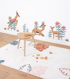 TANZANIA - Stickers muraux - Gazelles, fleurs et feuilles