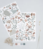 OCEAN FIELD - Stickers muraux - Fleurs de l'océan