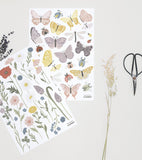 WILDFLOWERS - Stickers muraux - Papillons et insectes