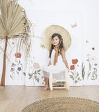 WILDFLOWERS - Stickers muraux - Grandes fleurs des champs