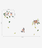 QUEYRAN - Stickers muraux - Oiseaux et branches