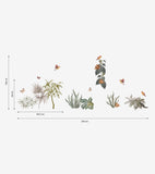 UTAN - Stickers muraux - Feuillages tropical