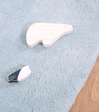 WILD ISLAND - Tapis enfant - Demi lune (bleu claire)