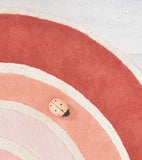 PARADISIO - Tapis enfant - Arc-en-ciel (orange)