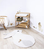 FOREST - Tapis pour chambre d'enfant forme lapin