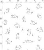 BUNNY - Papier peint enfant - Motif petits lapins